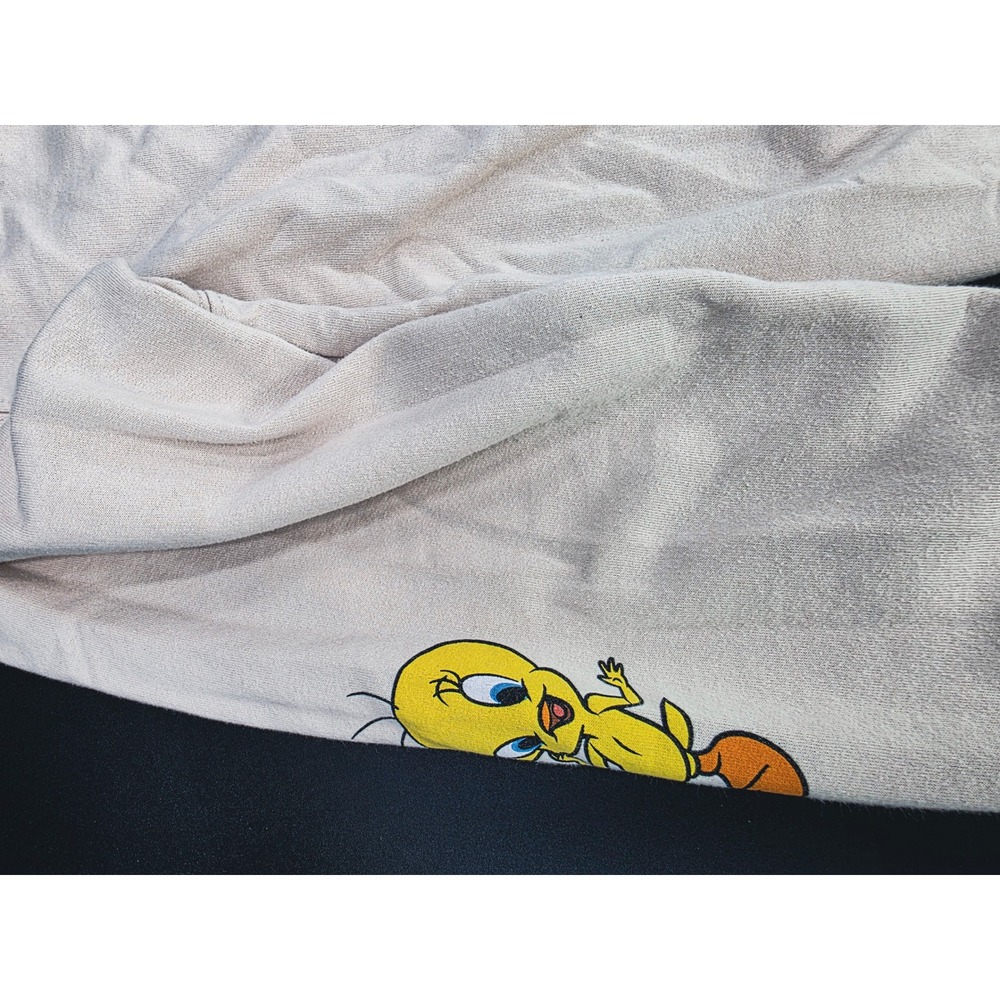 Looney Tunes‎ Crewneck Sweatshirt Bugs Bunny Taz Daffy Bird Cartoon M Medium - Picture 13 of 15